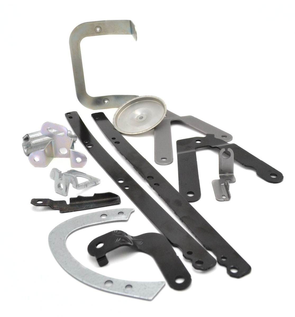 Group of metal stamping products at Apex Spring and Stamping