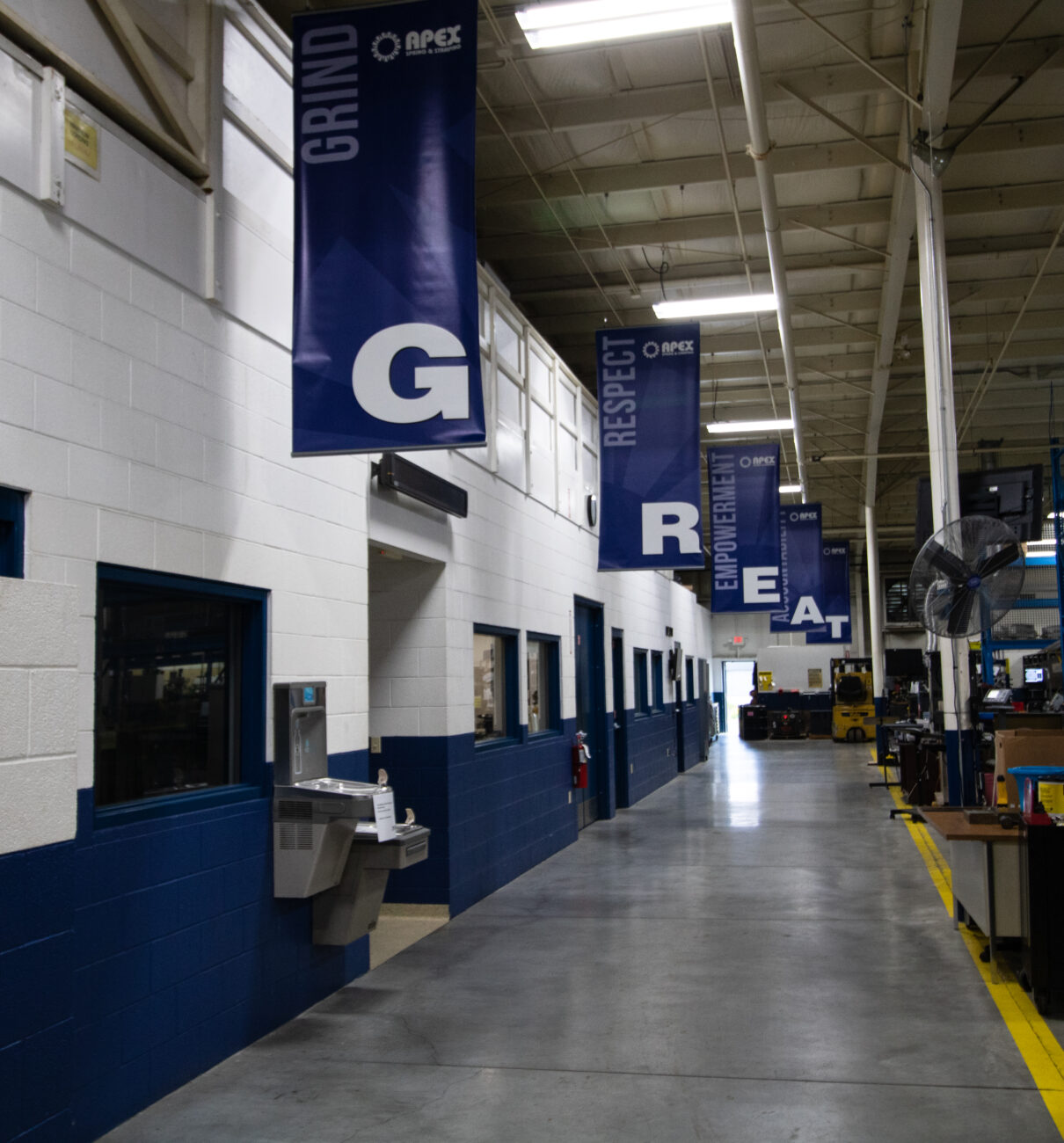 GREAT banners at Apex Main Plant